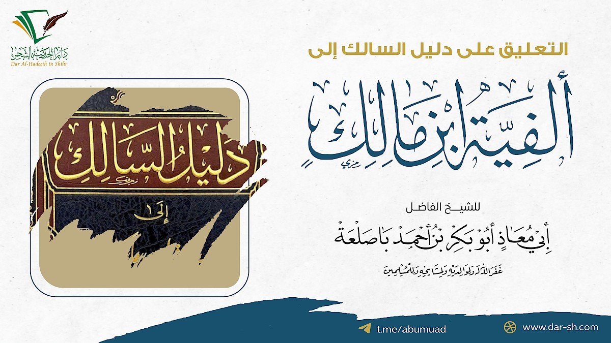 التعليق على دليل السالك إلى ألفية ابن مالك ( مكتمل )